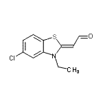 CAS 登录号：61923-31-7， (2Z)-(5-氯-3-乙基-1,3-苯并噻唑-2(3H)-亚基)乙醛