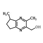 CAS 登录号：61928-97-0， (3,5-二甲基-6,7-二氢-5H-环戊二烯并[b]吡嗪-2-基)甲醇