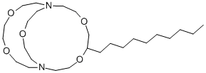 CAS#: 62002-40-8， 5-Decyl-4,7,13,16,21-Pentaoxa-1,10-diazabicyclo[8.8.5]tricosane