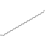 structure of CAS# 62016-82-4, 1-Chlorotriacontane