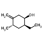 CAS 登录号：620176-45-6， (1R,2S,4S)-2-乙基-4-甲基-5-亚甲基环己醇