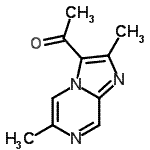 CAS 登录号：620604-03-7， 1-(2,6-二甲基咪唑并[1,2-a]吡嗪-3-基)乙酮