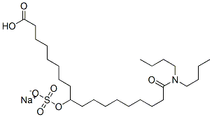 CAS 登录号：62093-93-0， N,N-二丁基-10-(磺酸基氧基)十八烷酰胺氢钠