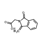 CAS 登录号：62100-28-1， (1-亚甲基-3-氧代-1,3-二氢-2H-异吲哚-2-基)乙酸