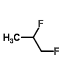 结构式 CAS# 62126-90-3, 1,2-二氟丙烷