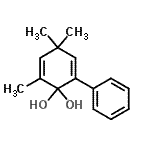 CAS 登录号：62156-71-2， 2,4,4-三甲基-6-苯基-2,5-环己二烯-1,1-二醇