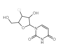 CAS 登录号:6216-53-1, 1-(3'-氯-3'-脱氧阿拉伯呋喃糖基)尿嘧啶