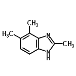结构式 CAS# 62192-75-0, 2,4,5-三甲基-1H-苯并咪唑