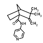 CAS 登录号：622357-52-2， 3,3-二甲基-2-亚甲基-N-(4-吡啶基)双环[2.2.1]庚烷-1-甲酰胺