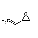 结构式 CAS# 62249-80-3, 2-乙烯基环氧乙烷