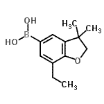 CAS 登录号：623175-86-0， (7-乙基-3,3-二甲基-2,3-二氢-1-苯并呋喃-5-基)硼酸