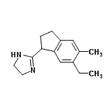 CAS 登录号：623573-17-1， 2-(6-乙基-5-甲基-2,3-二氢-1H-茚-1-基)-4,5-二氢-1H-咪唑