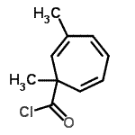 CAS 登录号：62360-29-6， 1,3-二甲基-2,4,6-环庚三烯-1-甲酰氯