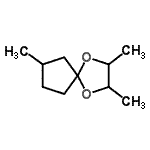 CAS 登录号：62406-74-0， 3,7,8-三甲基-6,9-二氧杂螺[4.4]壬烷