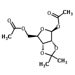 CAS 登录号：62410-12-2， 1,5-二-O-乙酰基-2,3-O-异亚丙基-beta-D-呋喃核糖
