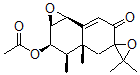 CAS 登录号：62445-06-1， (1aR,5R)-2alpha-乙酰氧基-1abeta,2,3,3a,4,7bbeta-六氢-3alpha,3',3',3aalpha-四甲基螺[萘并[1,2-b]环氧乙烯-5(6H),2'-环氧乙烷]-6-酮