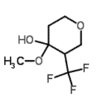 CAS 登录号：624734-20-9， 4-甲氧基-3-(三氟甲基)四氢-2H-吡喃-4-醇
