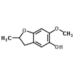CAS#: 624900-97-6， 6-Methoxy-2-methyl-2,3-dihydro-1-benzofuran-5-ol