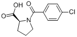 CAS 登录号：62522-91-2， N-(4-氯苯甲酰基)-L-脯氨酸