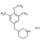 CAS 登录号：625454-23-1， 3-(4-甲氧基-3,5-二甲基苄基)哌啶盐酸盐(1:1)