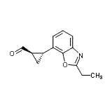 CAS#: 625851-05-0， (1R,2R)-2-(2-Ethyl-1,3-benzoxazol-7-yl)cyclopropanecarbaldehyde