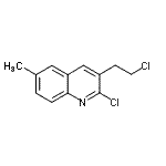 CAS 登录号：62595-02-2， 2-氯-3-(2-氯乙基)-6-甲基喹啉