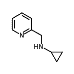 结构式 CAS# 626210-44-4, N-(2-吡啶基甲基)环丙胺