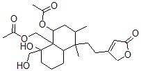 CAS 登录号：62640-07-7， 4-[2-[(1S,8abeta)-4alpha-乙酰氧基-4aalpha-(乙酰氧基甲基)十氢-5alpha-羟基-5-羟基甲基-1,2alpha-二甲基萘-1beta-基]乙基]呋喃-2(5H)-酮