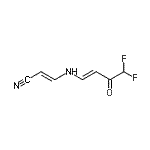 CAS 登录号：627086-04-8， (2E)-3-{[(1E)-4,4-二氟-3-氧代-1-丁烯-1-基]氨基}丙烯腈