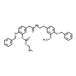CAS 登录号：62744-13-2， 2-(苄氧基)-5-[2-({2-[4-(苄氧基)-3-甲氧基苯基]乙基}氨基)-2-氧代乙基]苯基乙基碳酸酯