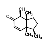 CAS 登录号：627460-76-8， (1R,3aS,4S,7aR)-1,3a,4,7a-四甲基-1,2,3,3a,4,7a-六氢-5H-茚-5-酮