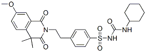 CAS#: 62783-47-5， 3-Cyclohexyl-1-[4-[2-(7-Methoxy-4,4-Dimethyl-1,3-Dioxo-Isoquinolin-2-Yl)Ethyl]Phenyl]Sulfonyl-Urea