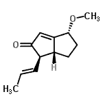 CAS 登录号：628317-36-2， (1R,4R,6aR)-4-甲氧基-1-[(1E)-1-丙烯-1-基]-4,5,6,6a-四氢-2(1H)-二并环戊烯酮