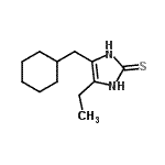 CAS 登录号：628319-02-8， 4-(环己基甲基)-5-乙基-1,3-二氢-2H-咪唑-2-硫酮