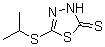 CAS 登录号：62868-67-1， 5-[(1-甲基乙基)硫代]-1,3,4-噻二唑-2(3H)-硫酮