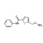 CAS 登录号：628703-86-6， 5-[(氨基氧基)甲基]-N-苯基-2-噻吩甲酰胺