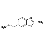 CAS 登录号：628704-59-6， 6-[(氨基氧基)甲基]-1,3-苯并噻唑-2-胺