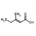 CAS 登录号：6290-97-7， (2E)-3-甲基-2-戊烯酸