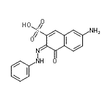 CAS 登录号：6300-24-9， (3E)-7-氨基-4-氧代-3-(苯基亚肼基)-3,4-二氢-2-萘磺酸