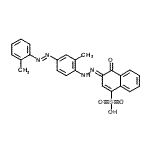 CAS#: 6300-53-4， (3E)-3-({2-Methyl-4-[(E)-(2-Methylphenyl)Diazenyl]Phenyl}Hydrazono)-4-Oxo-3,4-Dihydro-1-Naphthalenesulfonic Acid