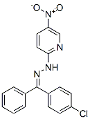 CAS 登录号：6300-91-0， N-[[(4-氯苯基)-苯基-亚甲基]氨基]-5-硝基-吡啶-2-胺