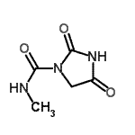 CAS 登录号：630112-54-8， N-甲基-2,4-二氧代-1-咪唑烷甲酰胺