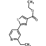 CAS 登录号：630410-54-7， 乙基2-(2-乙基-4-吡啶基)-1,3-噻唑-4-羧酸酯