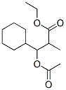 CAS 登录号：6305-60-8， 3-乙酰氧基-3-环己基-2-甲基-丙酸乙酯