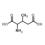 结构式 CAS# 63088-04-0, 3-甲基谷氨酸