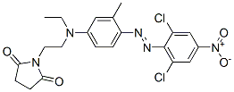 CAS 登录号：63133-77-7， 1-[2-[[4-[(2,6-二氯-4-硝基苯基)偶氮]-3-甲基苯基]乙基氨基]乙基]-2,5-吡咯烷二酮