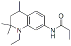 结构式 CAS# 63134-09-8, N-[(1-乙基-1,2,3,4-四氢-2,2,4-三甲基喹啉)-7-基]丙酰胺