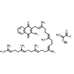 CAS 登录号：63194-30-9， 2-氰基丙-2-烯酸酯, 2-[(2E,6E,10E,14E,18E)-3,7,11,15,19,23-六甲基二十四碳-2,6,10,14,18,22-六烯基]-3-甲基-萘-1,4-二酮
