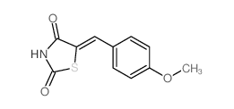 CAS 登录号：6320-51-0， 5-P-甲氧基苄亚基-2,4-噻唑烷二酮