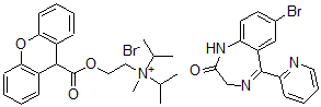CAS 登录号:63280-97-7, 溴西泮与溴丙胺太林混合物